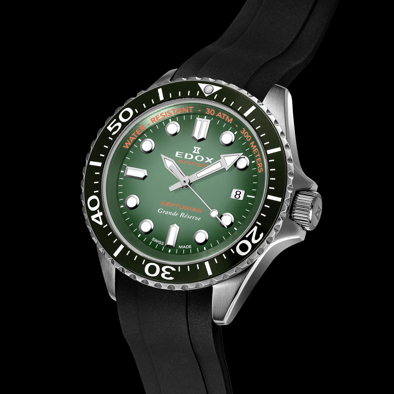 EDOX ネプチュニアン グランデ リザーブ デイト オートマティック 80801-3VCA-VDN