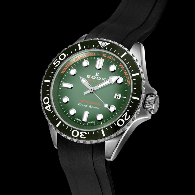 EDOX ネプチュニアン グランデ リザーブ デイト オートマティック 80801-3VCA-VDN