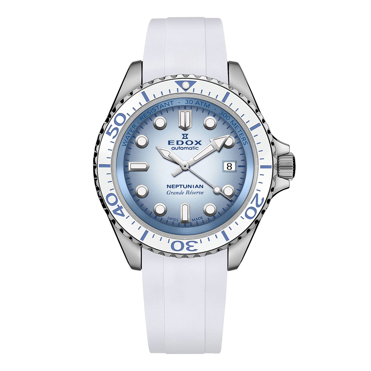 EDOX ネプチュニアン グランデ リザーブ デイト オートマティック 80801-3BBUCA-BUCDN