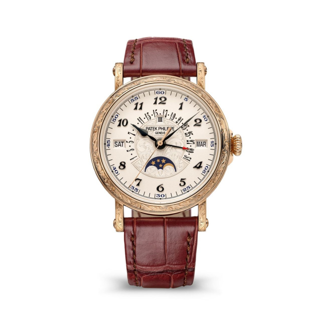 PATEK PHILIPPE レトログラード日付表示針付永久カレンダー, 希少なハンドクラフト 5160/500R-001