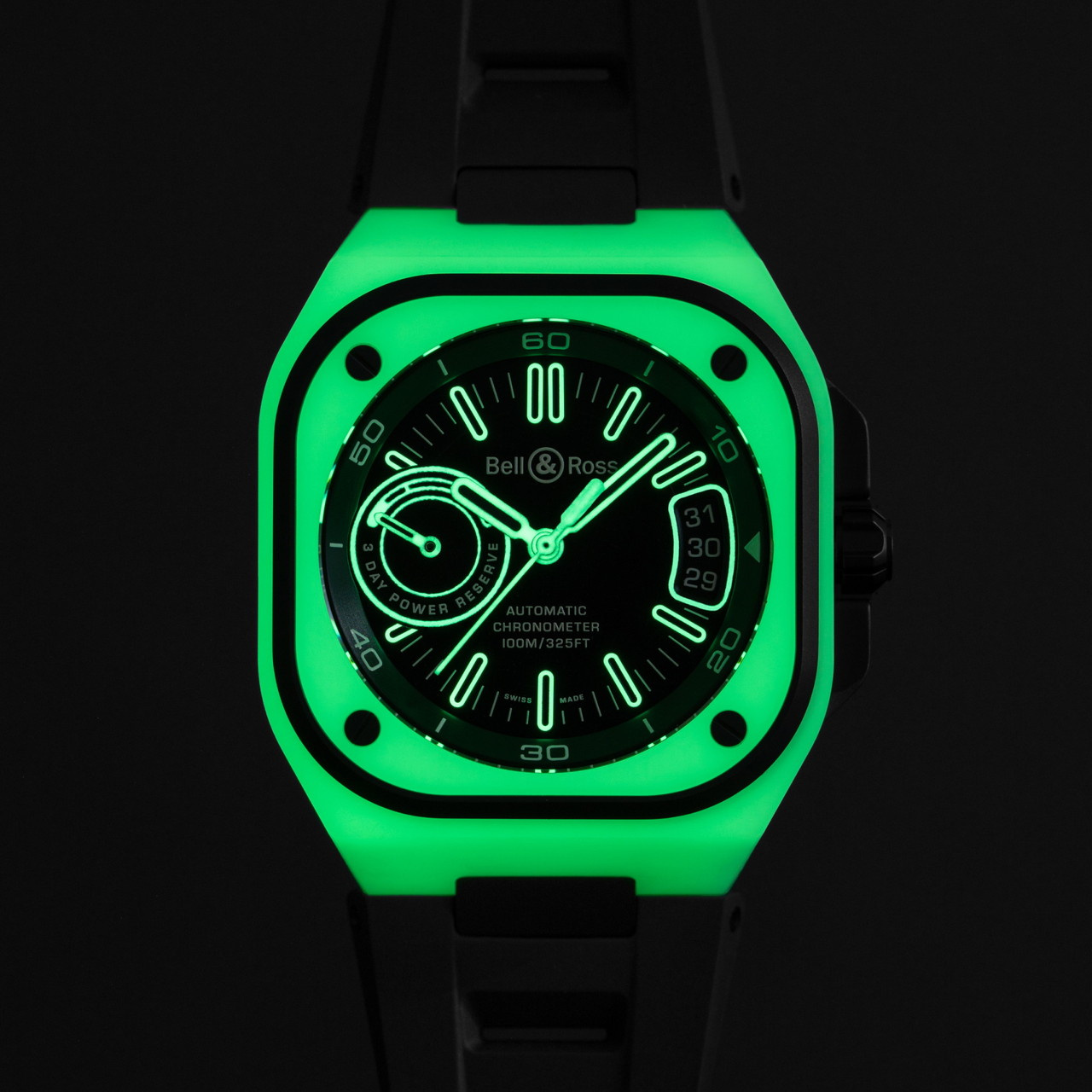 Bell & Ross BR-X5 グリーンラム BRX5R-LUM-TC/SRB