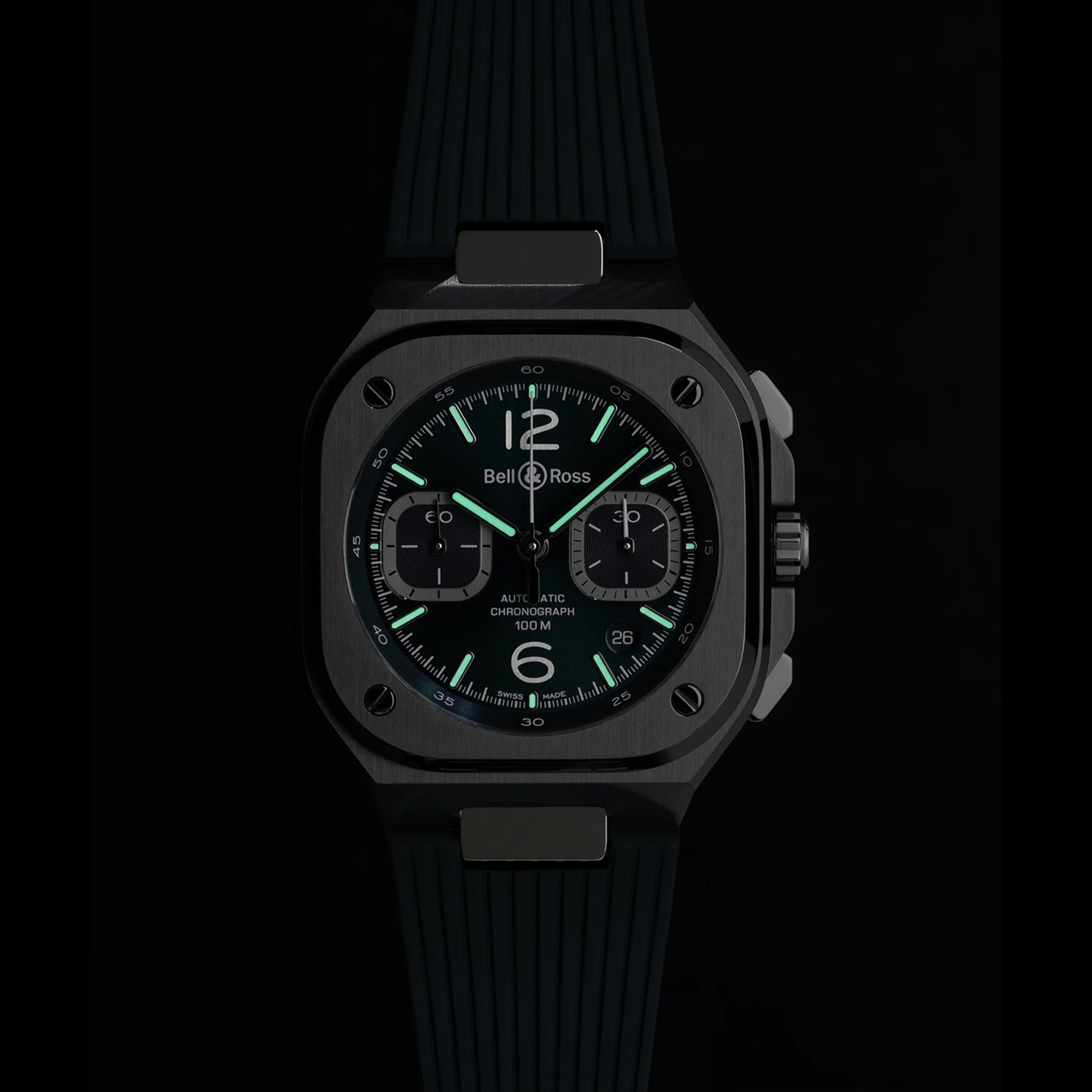 Bell & Ross BR 05 クロノ ブルー スチール BR05C-BLU-ST/SRB