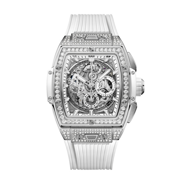 HUBLOT スピリット オブ ビッグ・バン チタニウム ホワイト パヴェ 42mm 642.NE.2010.RW.1604