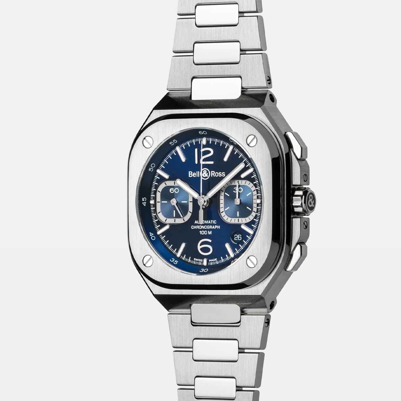 Bell & Ross BR 05 クロノ ブルー スチール BR05C-BLU-ST/SST
