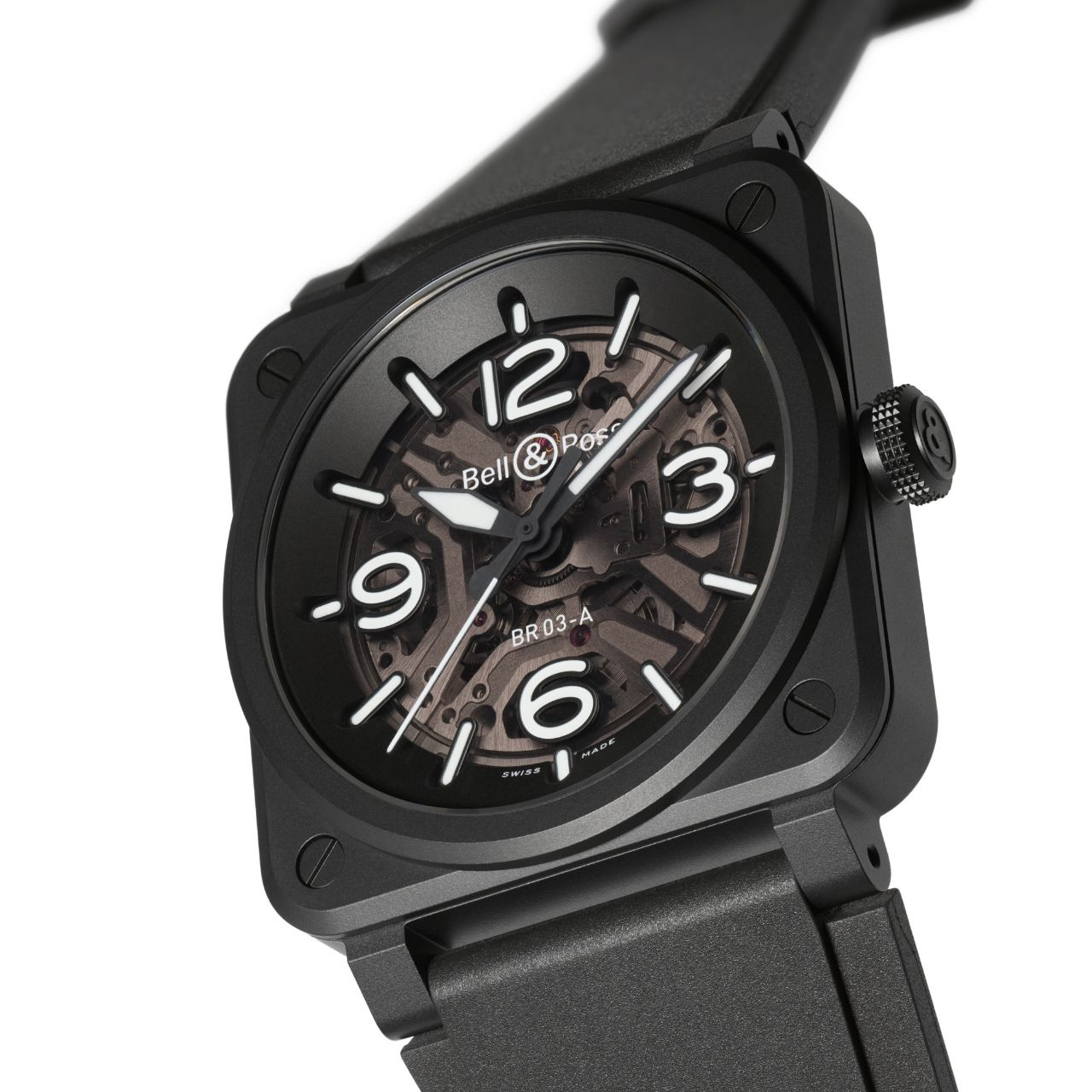 Bell & Ross BR-03 スケルトン ブラック セラミック BR03A-BL-SKCE/SRB