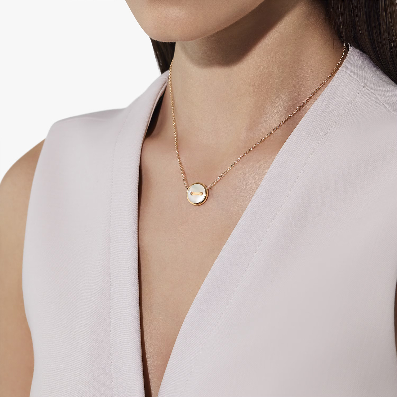 Pomellato 「ポムポムドット」ペンダント付きネックレス PCC4030-O7WHR-DB0MP