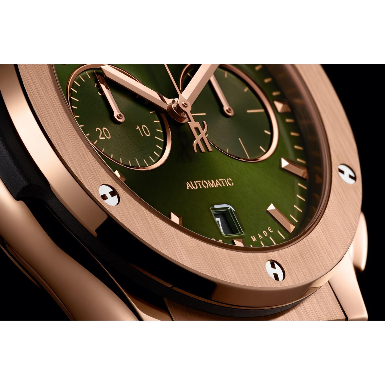HUBLOT クラシック・フュージョン クロノグラフ キングゴールド グリーン 42mm 541.OX.8980.RX