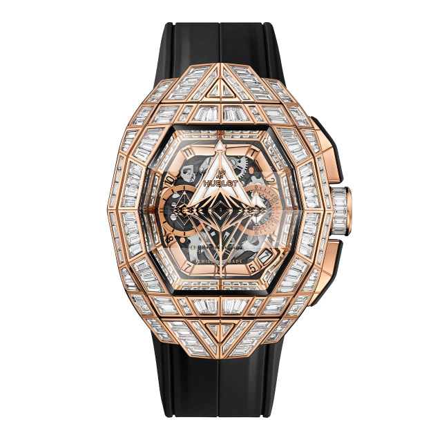 HUBLOT スピリット オブ ビッグ・バン サンブルー ハイジュエリー キングゴールド 648.OX.9010.RX.9904.MXM24