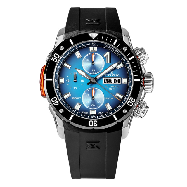 EDOX クロノオフショア1 ベゼルロック クロノグラフ オートマティック 01128-3NOCA-BUIDN