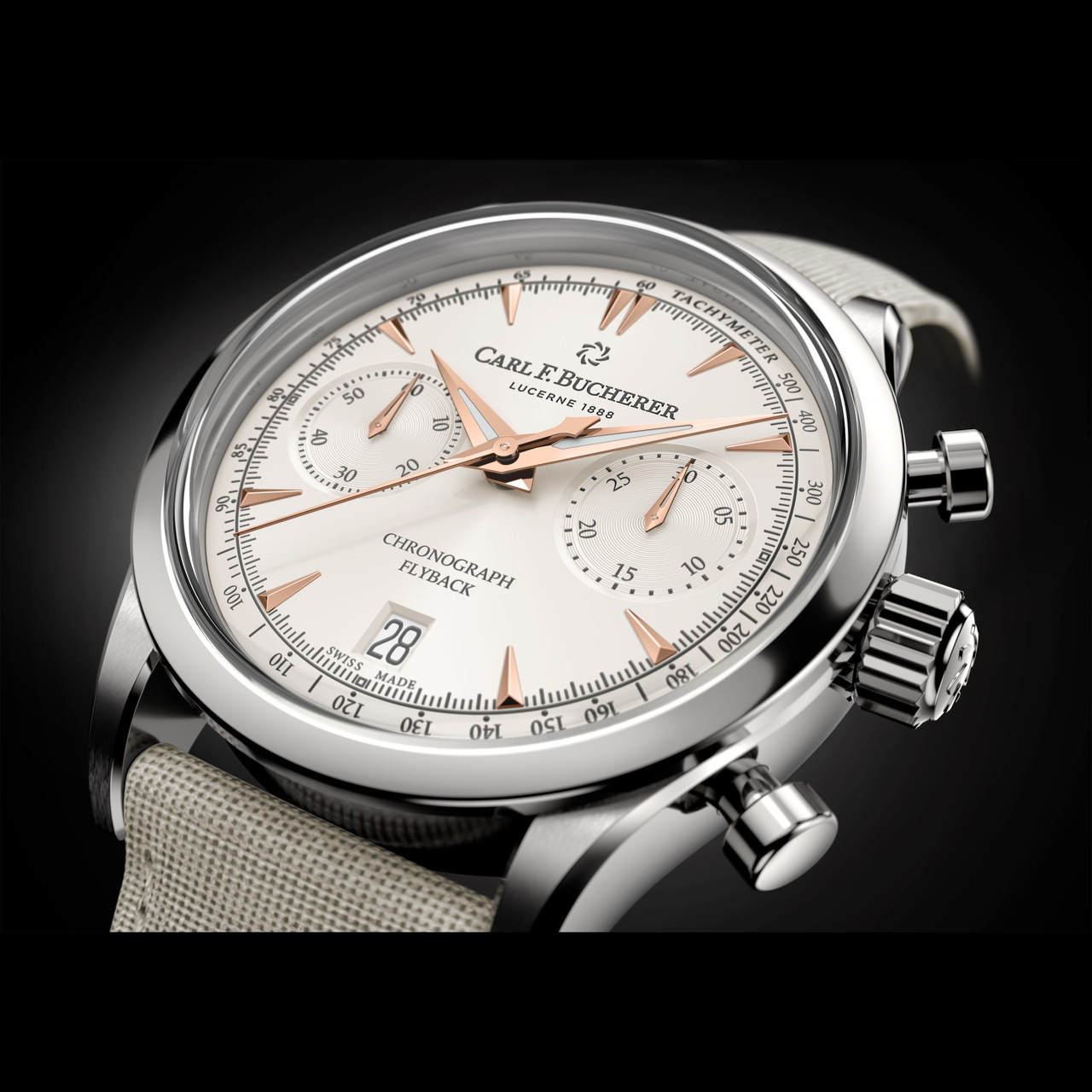 マネロ フライバック 40mm 00.10927.08.13.01｜Carl F. Bucherer