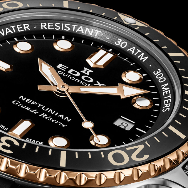 EDOX ネプチュニアン グランデ リザーブ デイト オートマティック 80801-3NRCA-NIR