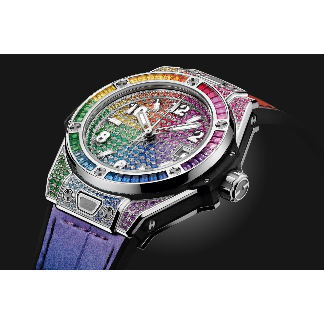 HUBLOT ビッグ・バン ワンクリック スチール レインボー 33mm 485.SX.9900.LR.0999