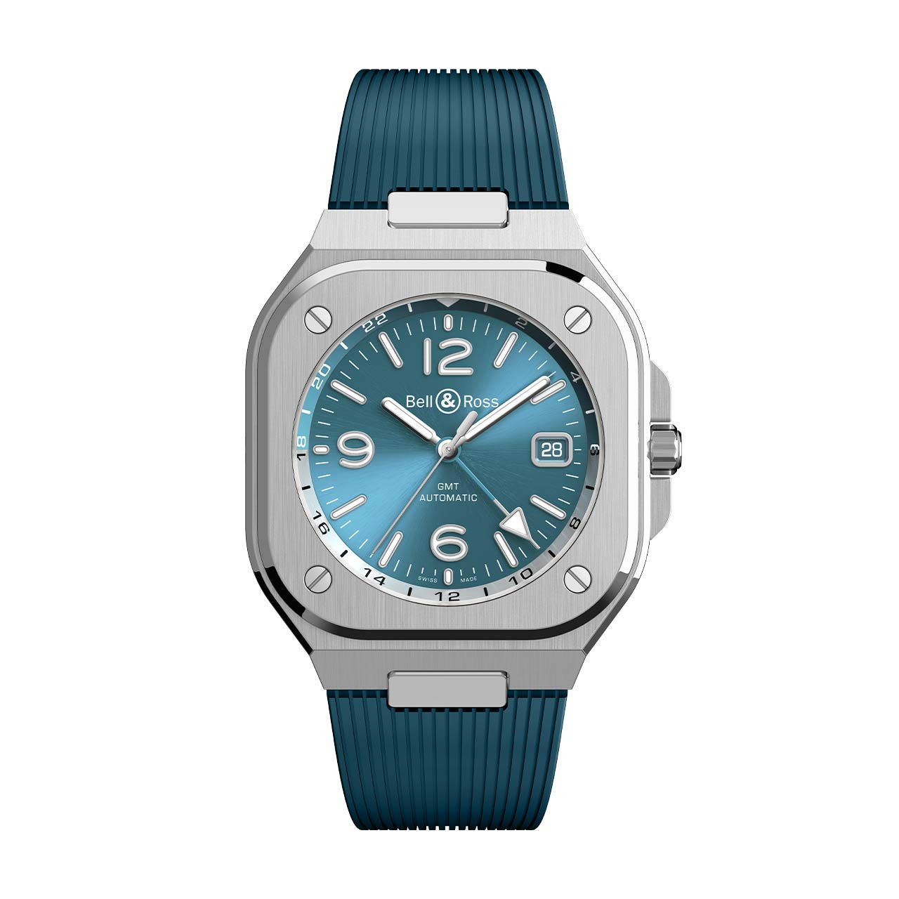 BR 05 GMT スカイブルー BR05G-PB-ST/SRB｜Bell & Ross - ベル＆ロス｜ウォッチ｜神戸三宮 正規時計宝飾店カミネ｜神戸三宮  正規時計宝飾店カミネ