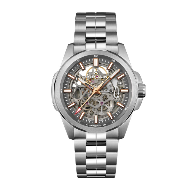 NORQAIN インディペンデンス スケルトン 42mm グレー N3000SLA/G303/102SI