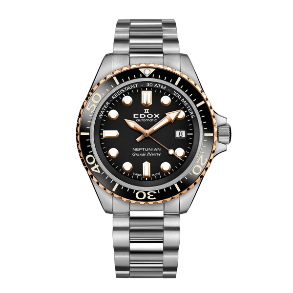 EDOX ネプチュニアン グランデ リザーブ デイト オートマティック 80801-3NRM-NIR