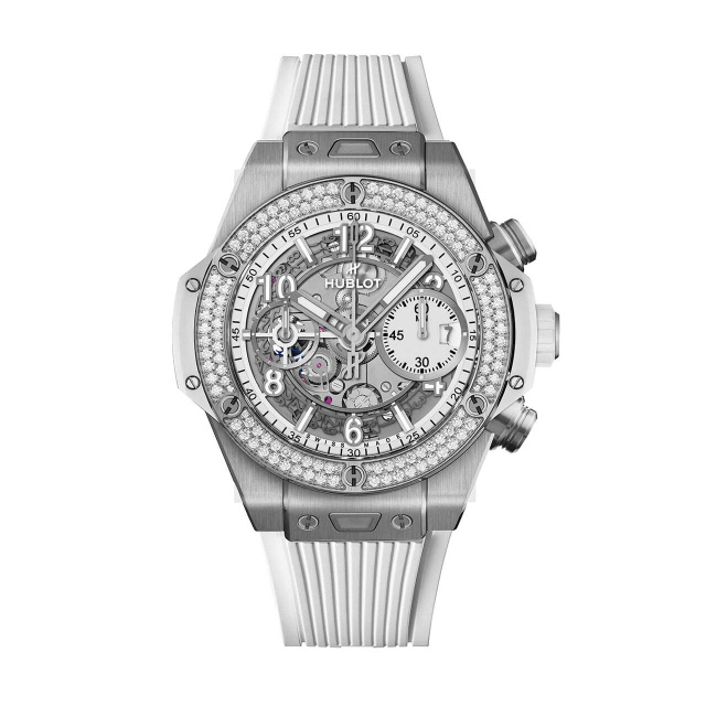 HUBLOT ビッグ・バン ウニコ チタニウム ホワイト ダイヤモンド 441.NE.2011.RW.1104