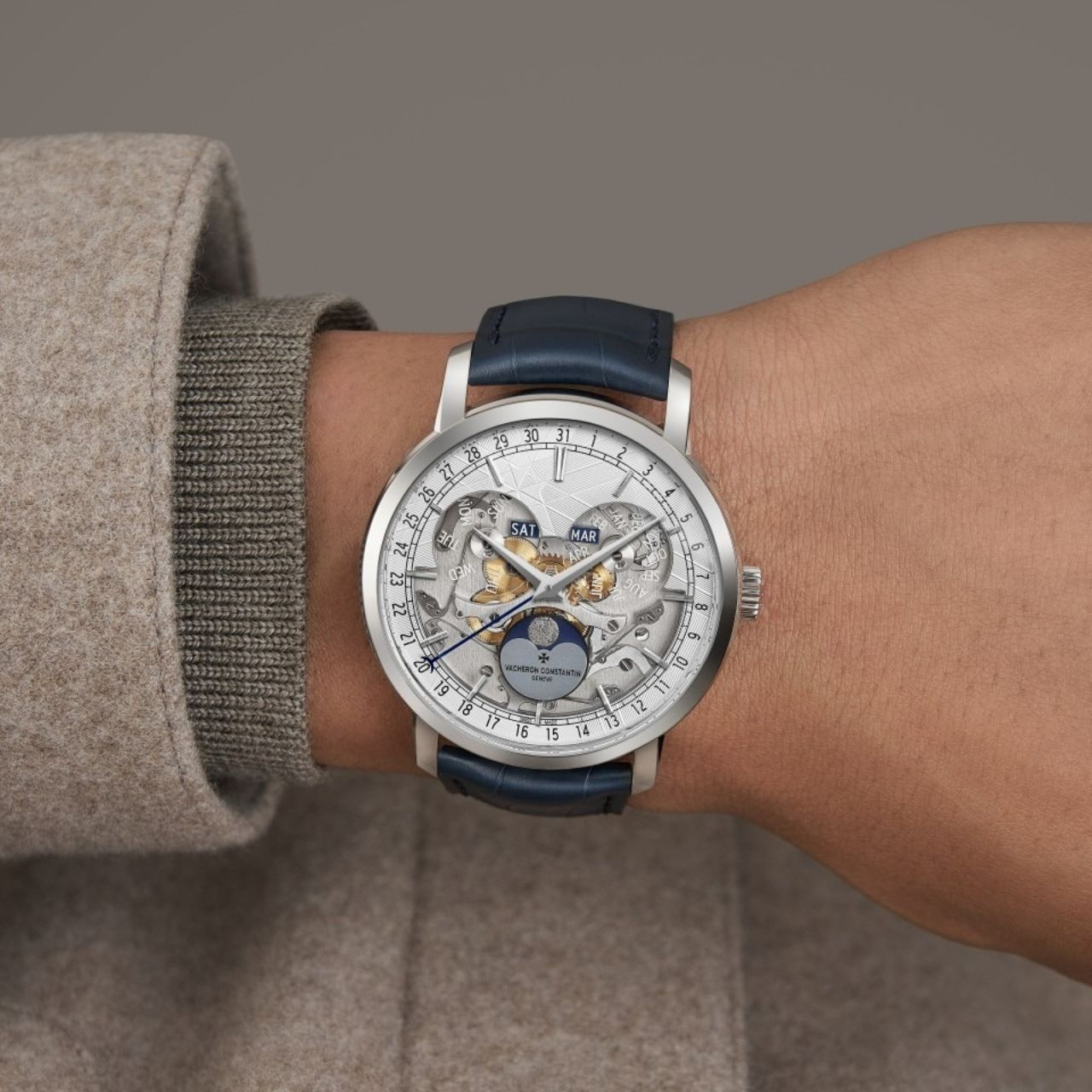 VACHERON CONSTANTIN トラディショナル コンプリートカレンダー・オープンフェイス 4020T/000P-H038