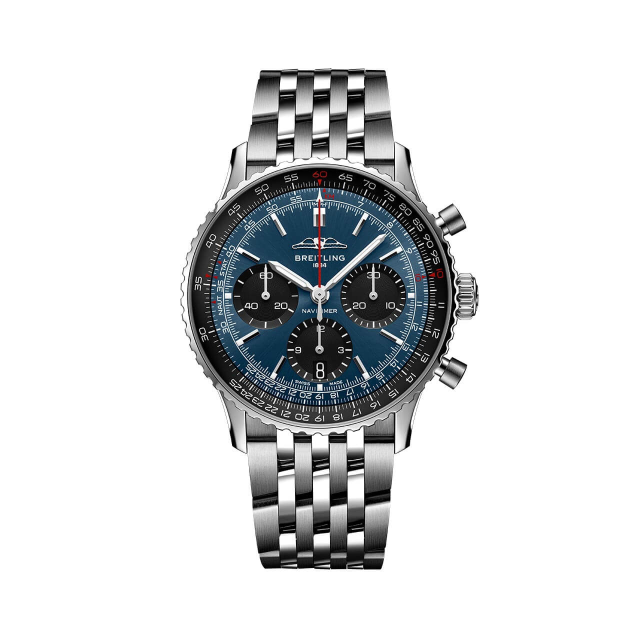 ナビタイマー B01 クロノグラフ 41 AB0139241C1A1｜BREITLING