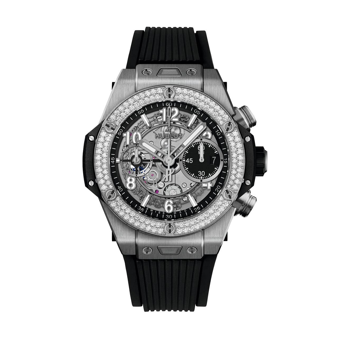 HUBLOT ビッグ・バン ウニコ チタニウム ダイヤモンド 441.NX.1171.RX.1104