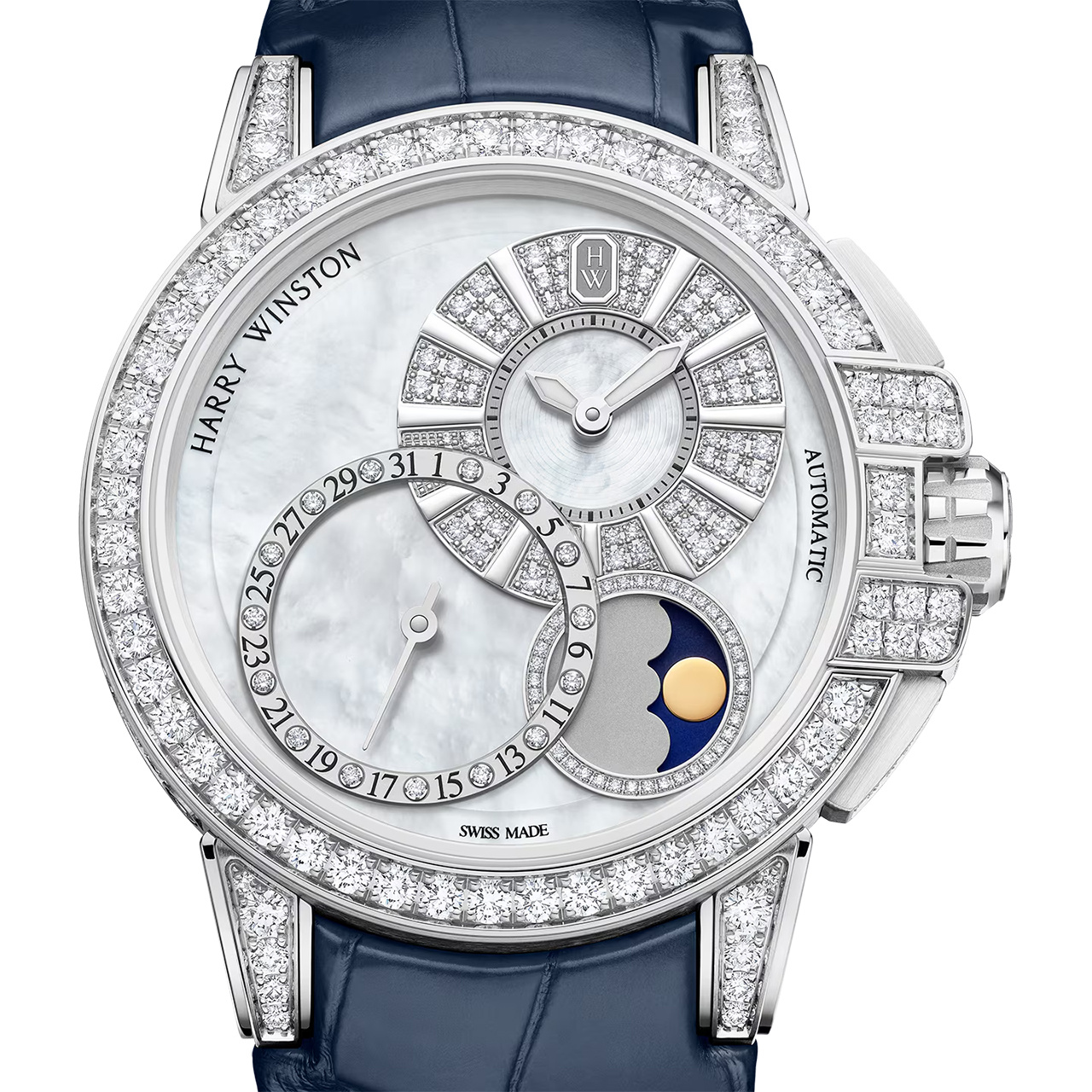 HARRY WINSTON オーシャン デイト ムーンフェイズ オートマティック 42mm OCEAMP42WW002