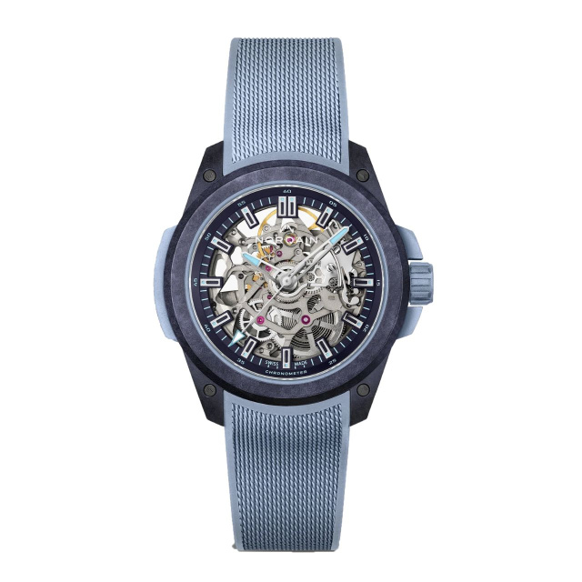 NORQAIN ワイルドワン スケルトン 39mm パープルアイスブルー NNQ3001QPIA1AS/P001