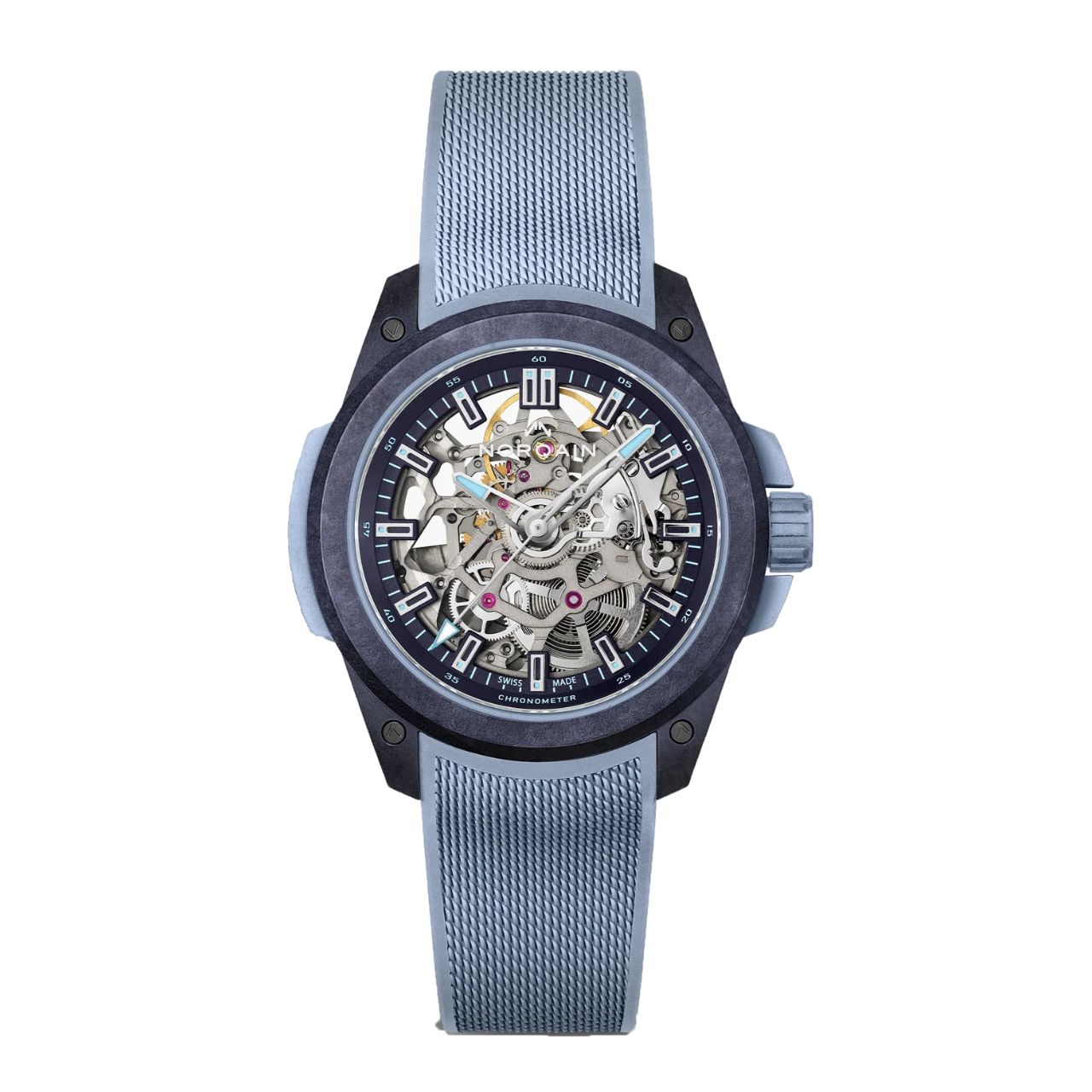 ワイルドワン スケルトン 39mm パープルアイスブルー