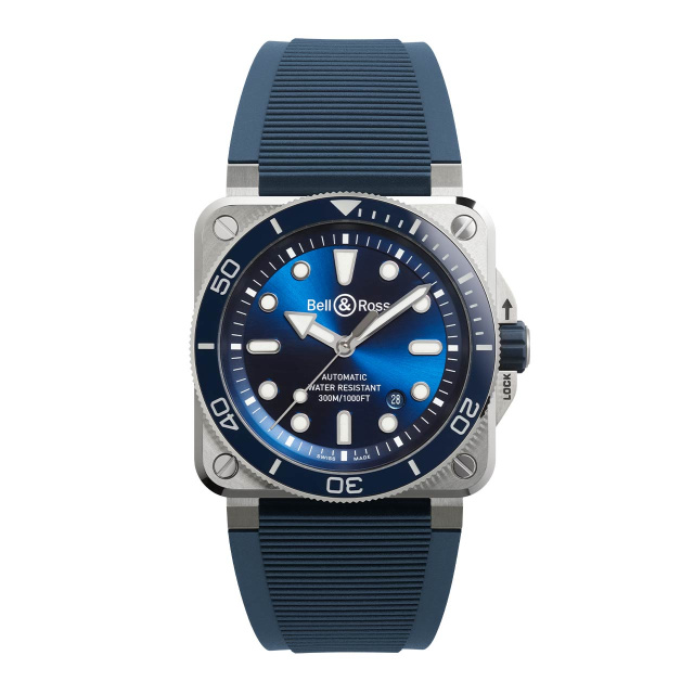 Bell & Ross BR 03 ダイバー ブルー スチール BR03A-D-BLU-ST/SRB
