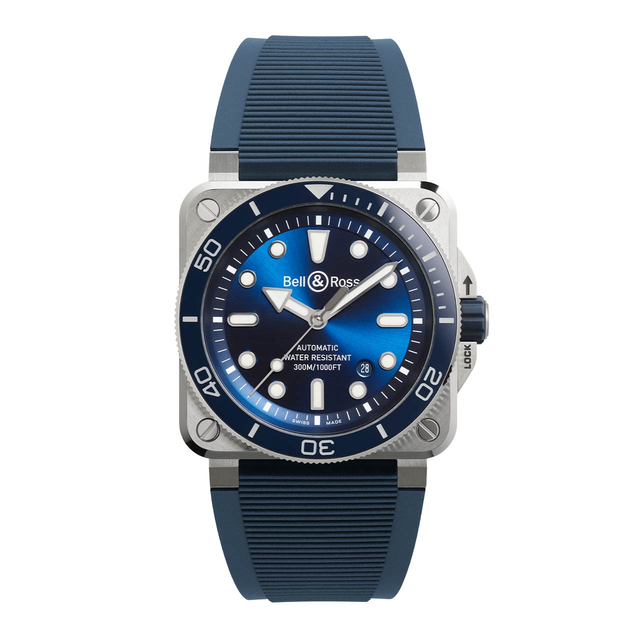 Bell & Ross BR 03 ダイバー ブルー スチール BR03A-D-BLU-ST/SRB