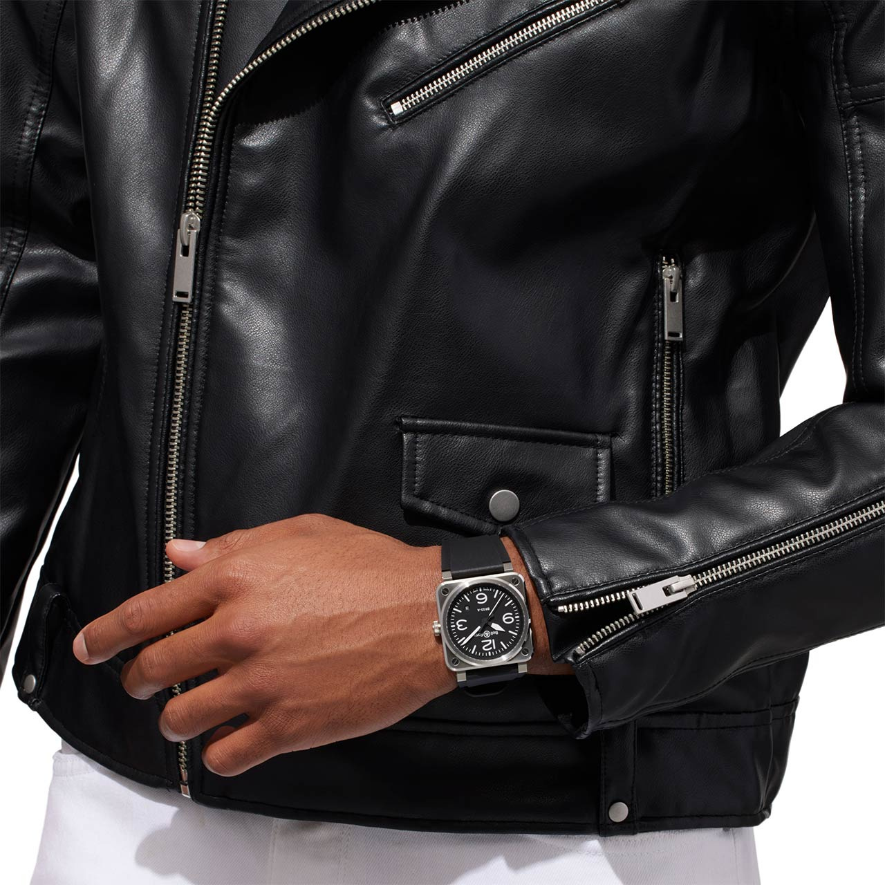BR 03 ブラックスティール BR03A-BL-ST/SRB｜Bell & Ross - ベル
