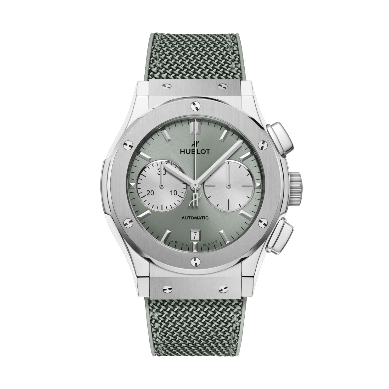 HUBLOT クラシック・フュージョン クロノグラフ チタニウム セージグリーン 521.NX.891G.NR