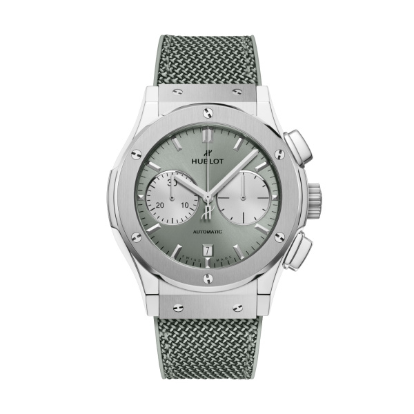クラシック・フュージョン クロノグラフ チタニウム セージグリーン BY HUBLOT クラシック・フュージョン クロノグラフ チタニウム セージグリーン ウブロ