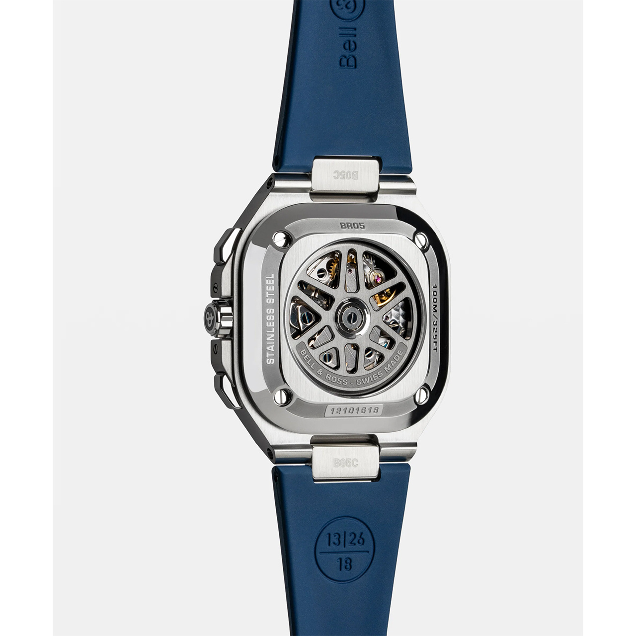 Bell & Ross BR 05 クロノ ブルー スチール BR05C-BLU-ST/SRB
