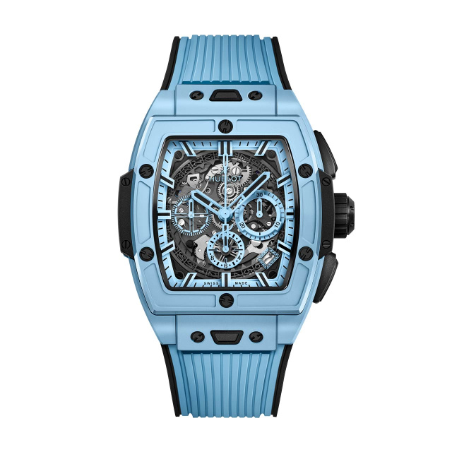 HUBLOT スピリット オブ ビッグ・バン スカイブルーセラミック 642.EX.5110.RX