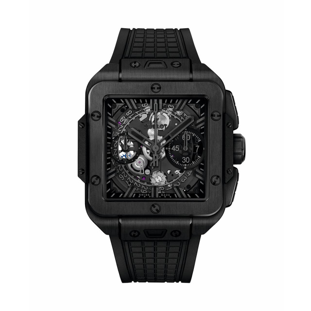 HUBLOT スクエア・バン ウニコ オールブラック 821.CX.0140.RX