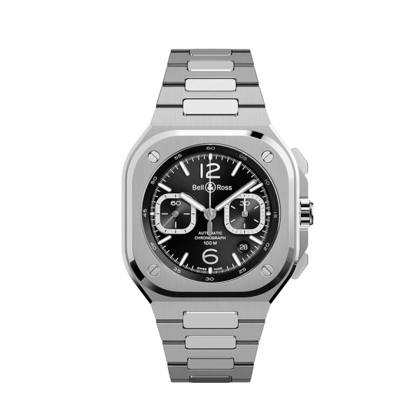 Bell & Ross BR 05 クロノ ブラック スチール BR05C-BLC-ST/SST