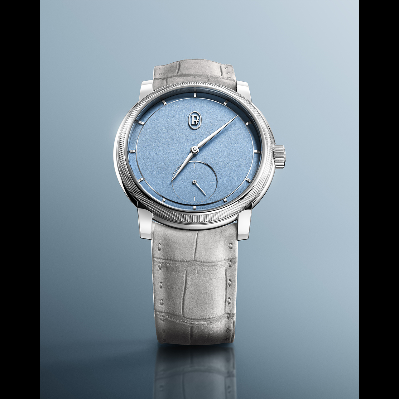 PARMIGIANI FLEURIER トリック プティ・セコンド プラチナ モーニングブルー PFC940-2010008-300181