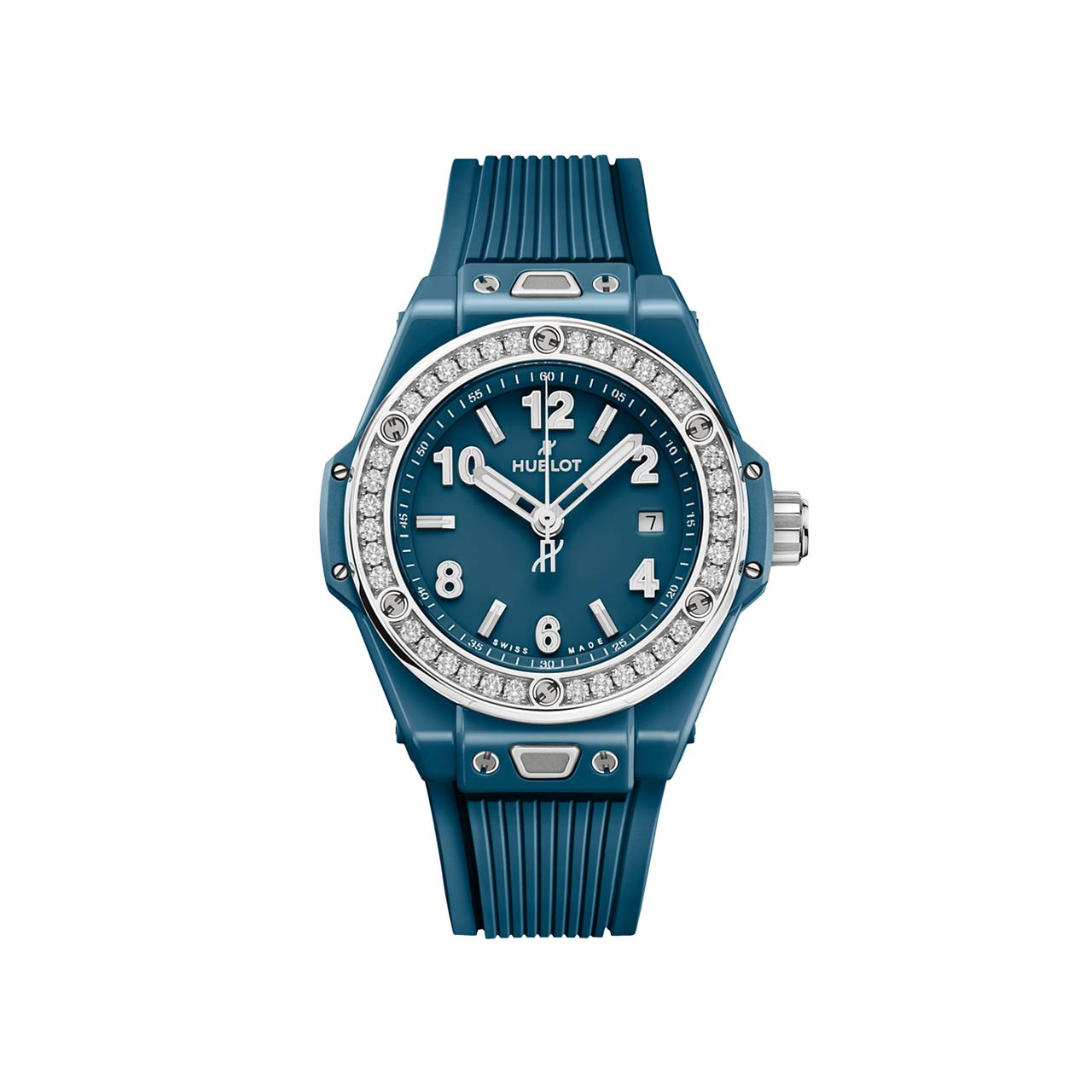 HUBLOT ビッグ・バン ワンクリック ぺトロールブルーセラミック ダイヤモンド 485.ES.5171.RX.1204