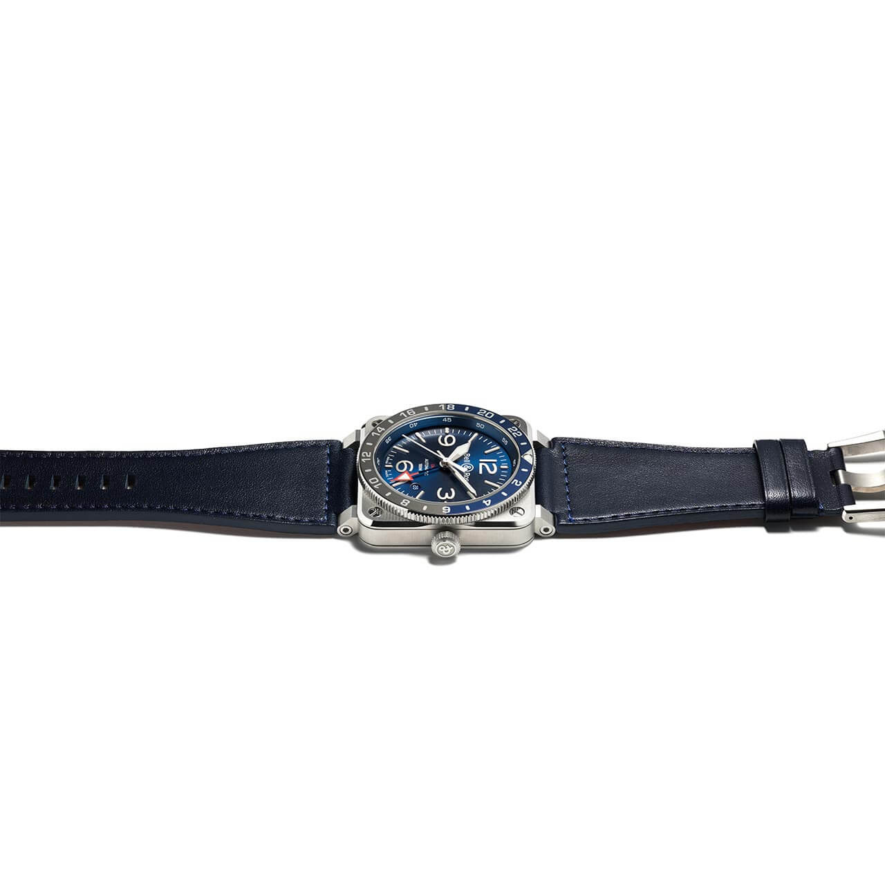 Bell & Ross BR 03-93 GMT ブルー BR0393-BLU-ST/SCA