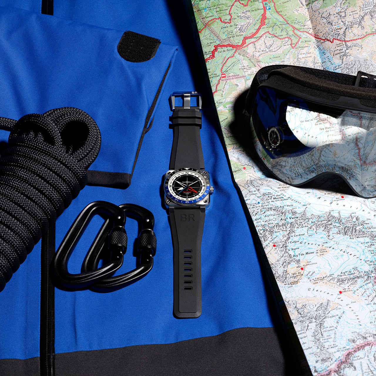 Bell & Ross BR-03 GMT コンパス BR0393-COM-ST/SRB