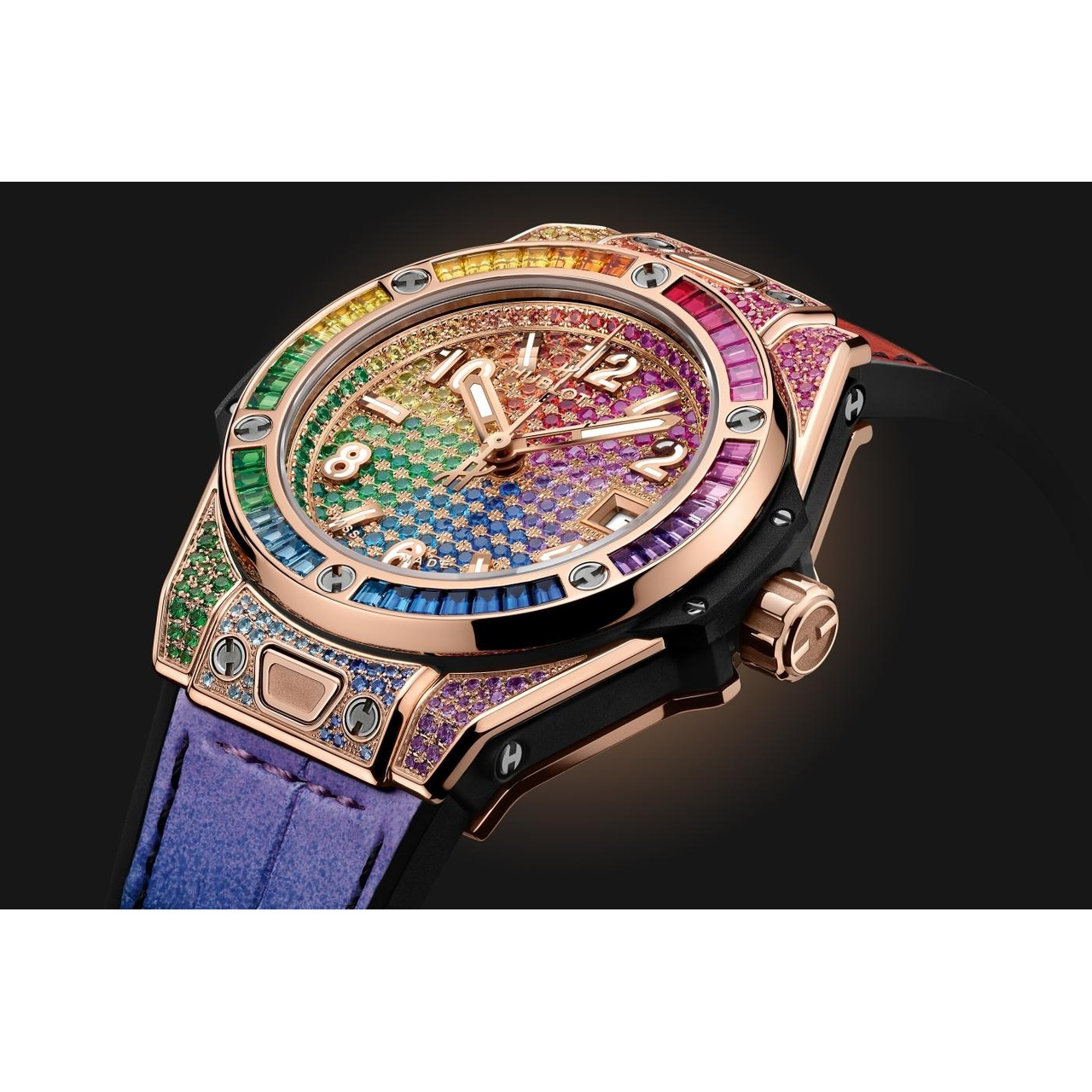 HUBLOT ビッグ・バン ワンクリック キングゴールド レインボー 485.OX.9900.LR.0999