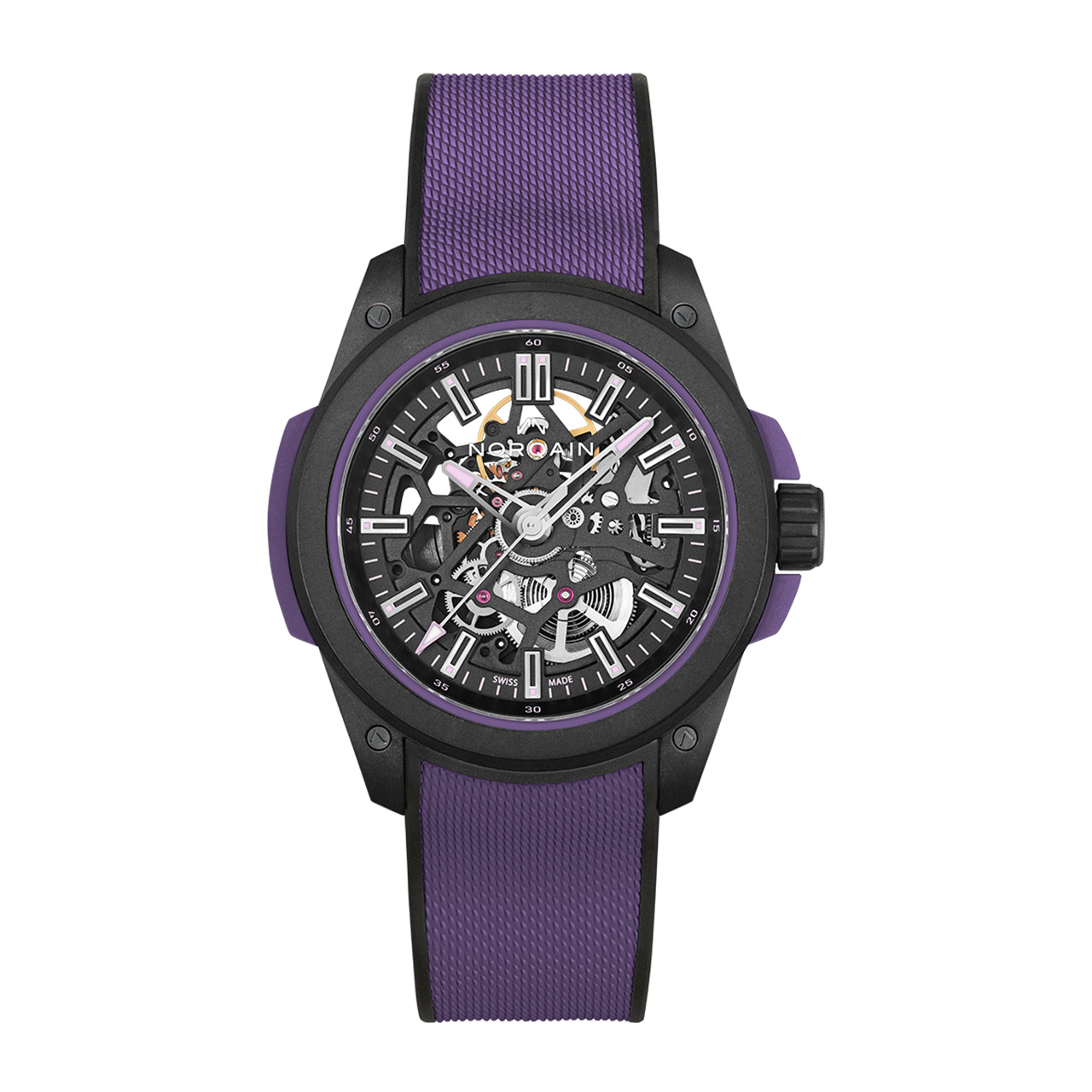 NORQAIN ワイルド ワン スケルトン 42mm リミテッド エディション パープル N3000.07Q26.B23