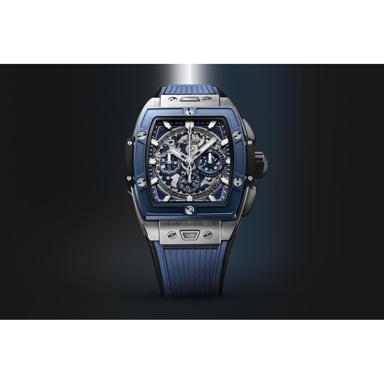 HUBLOT スピリット オブ ビッグ・バン チタニウム ブルーセラミック 42mm 642.NL.7170.RX