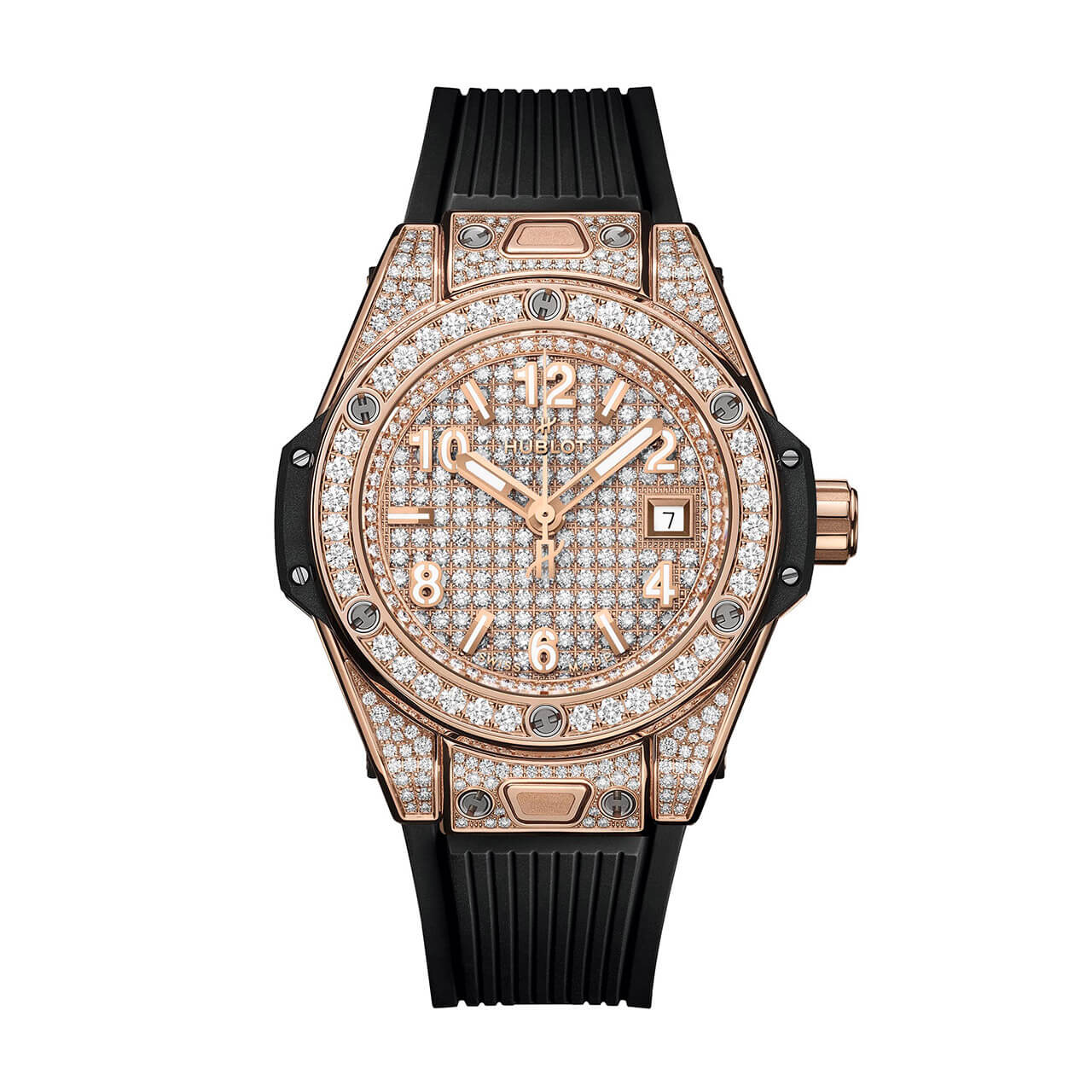 HUBLOT ビッグ・バン ワンクリック キングゴールド フルパヴェ 485.OX.9000.RX.1604