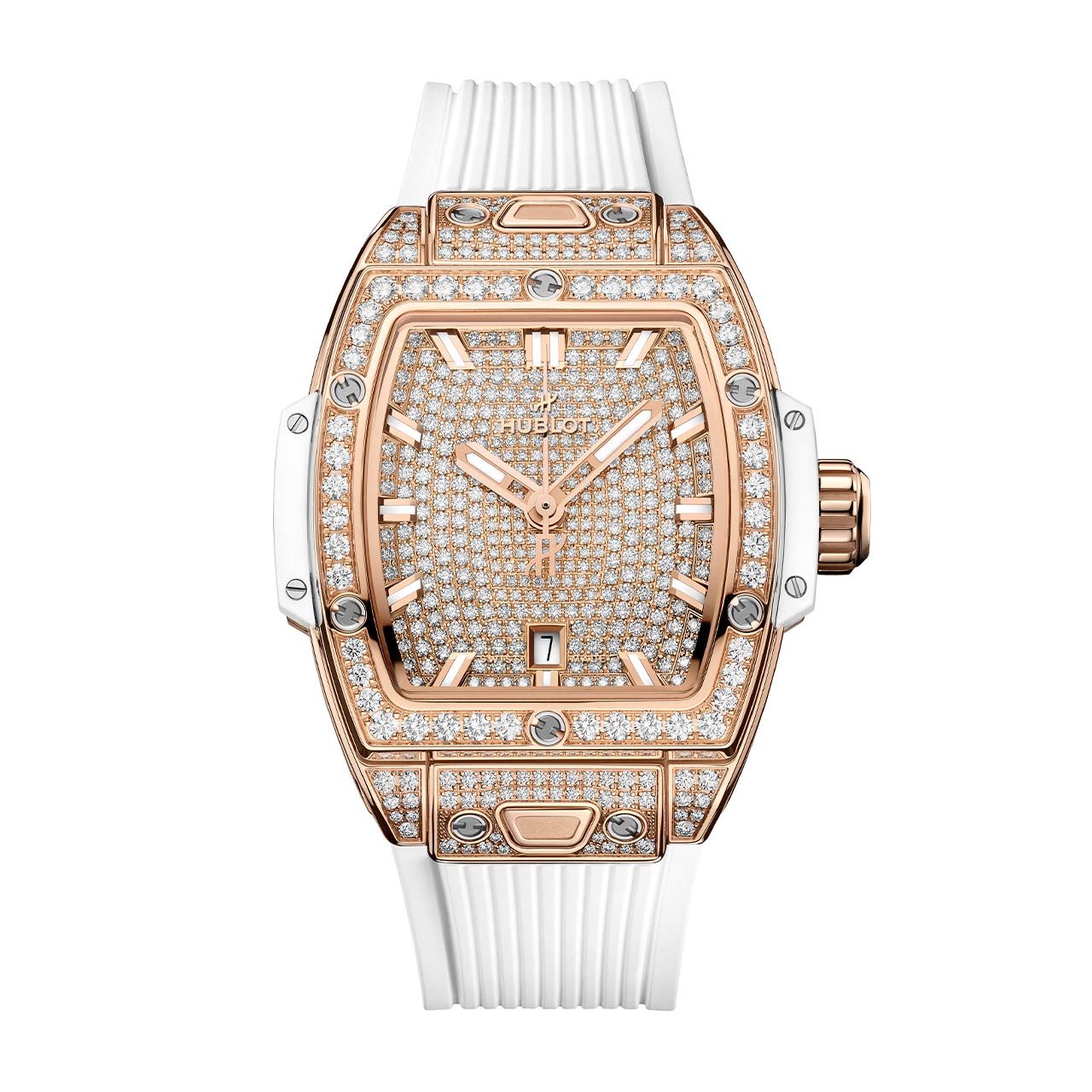 HUBLOT スピリット オブ ビッグ・バン キングゴールド ホワイト フルパヴェ 682.OE.9000.RW.1604