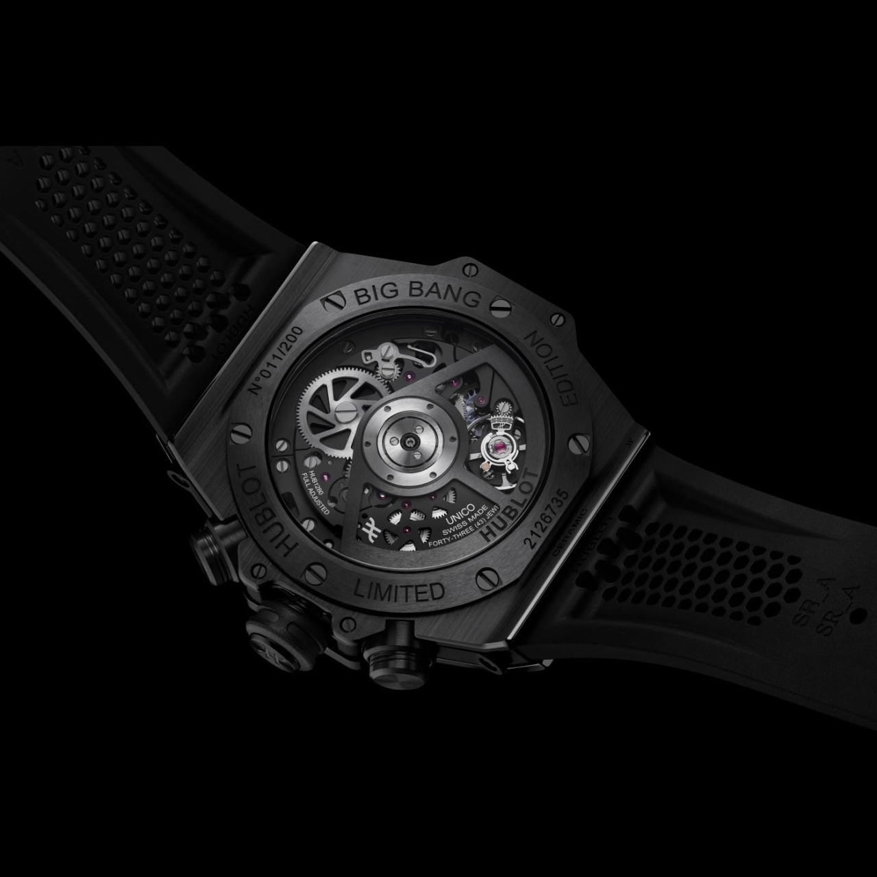 HUBLOT ビッグ・バン ウニコ SR_A BY サミュエル・ロス オールブラック 441.CX.1140.RX.SRA26