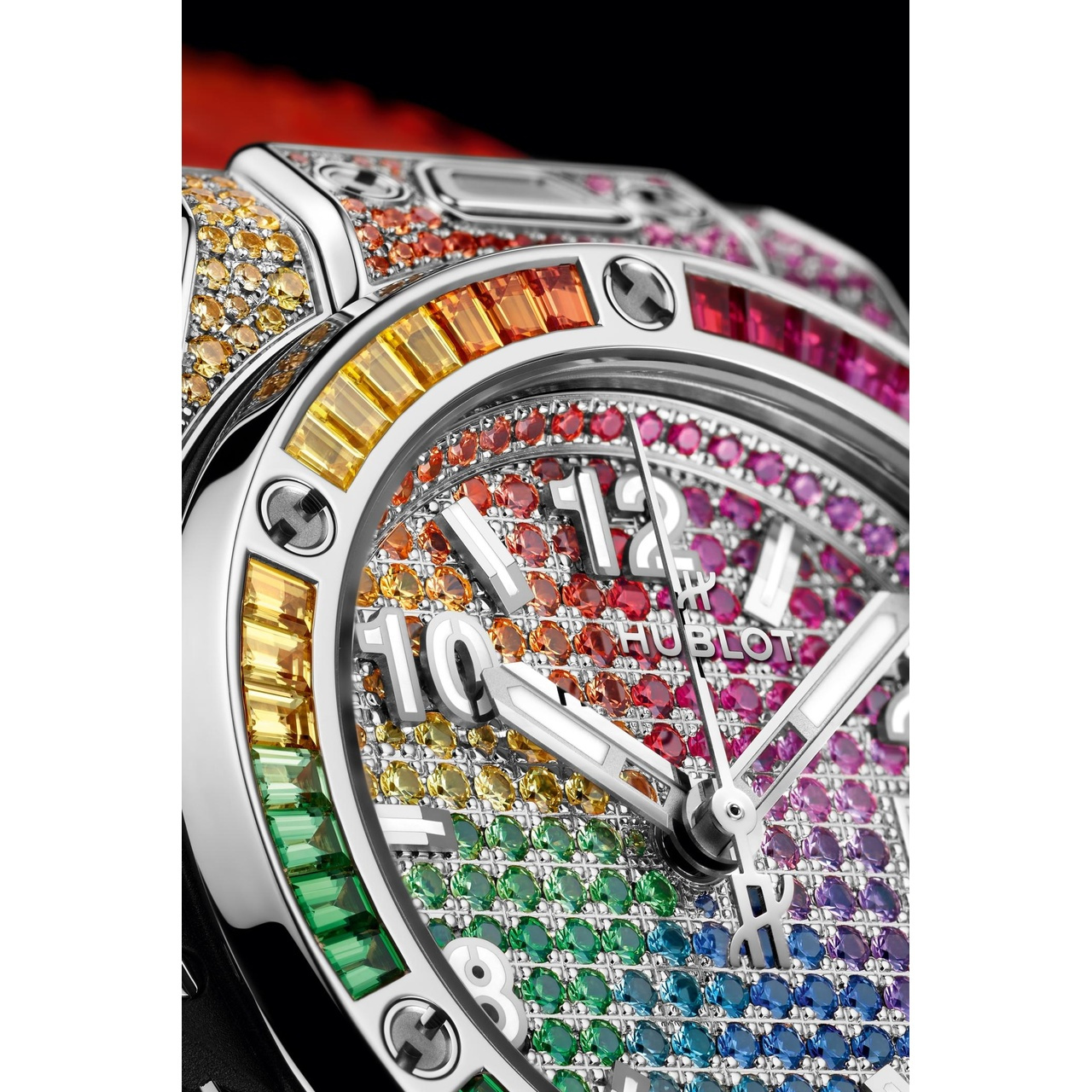 HUBLOT ビッグ・バン ワンクリック スチール レインボー 33mm 485.SX.9900.LR.0999