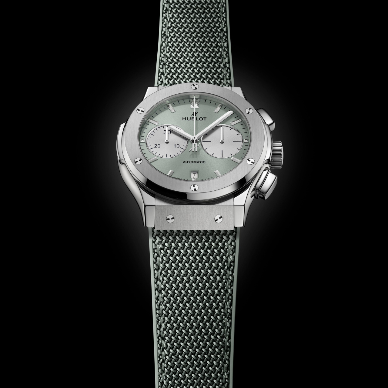 HUBLOT クラシック・フュージョン クロノグラフ チタニウム セージグリーン 521.NX.891G.NR