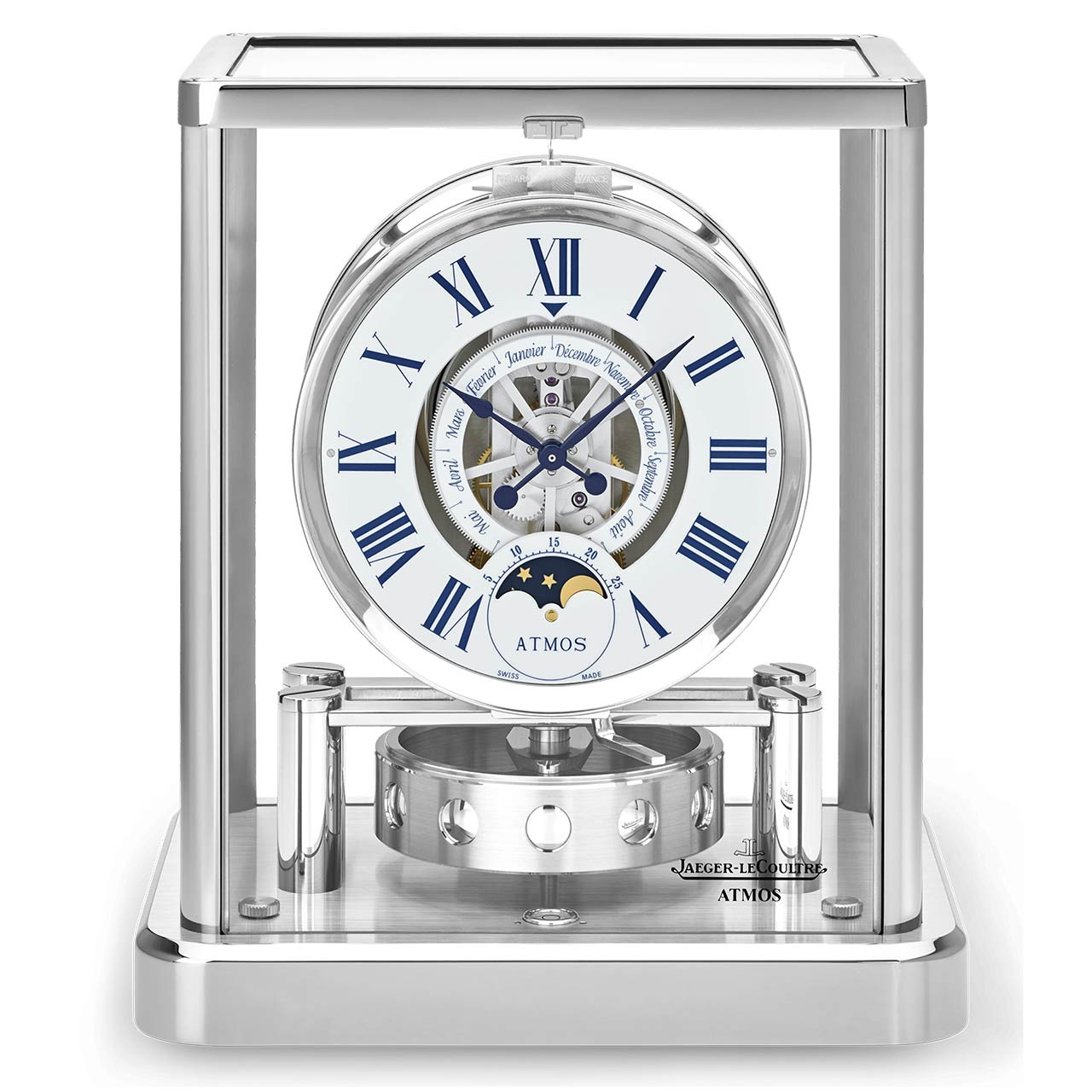 高級品市場 アトモス・クロックコレクション クラシック・ムーン Q5112202 Interior Clock