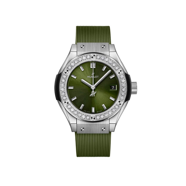 クラシック・フュージョン チタニウム グリーン ダイヤモンド BY HUBLOT クラシック・フュージョン チタニウム グリーン ダイヤモンド ウブロ