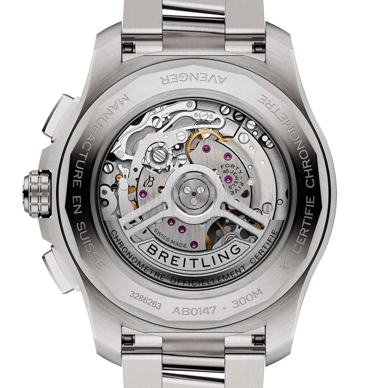 アベンジャー B01 クロノグラフ 44 AB0147101L1A1｜BREITLING